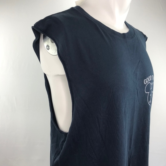 Men's Tank Top Mickey Mouse 28 Navy Blue Crewneck - Picture 6 of 8